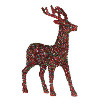Christmas Reindeer Krist+ R201-068Z Multicolour Christmas Reindeer 15 x 45 x 30 cm Glitter (8 Units),,,