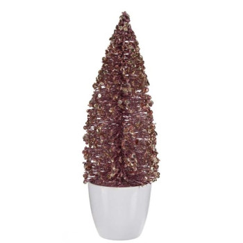 Naujametinė eglutė Krist+ 2402/11-2-2 Rožinė Auksinis Plastmasinis Naujametinė eglutė 9 x 28 x 9 cm (6 vnt.),,,