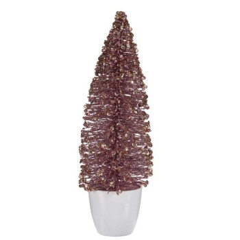 Christmas Tree Krist+ 2402/13-2-2 Pink Golden Christmas Tree 10 x 33 x 10 cm (6 Units),,,