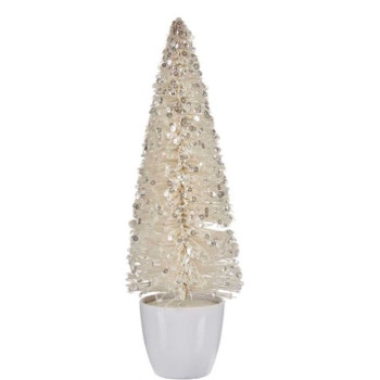 Christmas Tree Krist+ 2402/13-2-4 White Plastic Christmas Tree 10 x 33 x 10 cm (6 Units),,,