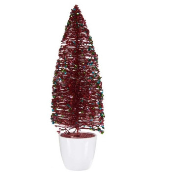 Naujametinė eglutė Krist+ 2402/13-2-7 Raudona Plastmasinis Naujametinė eglutė 10 x 33 x 10 cm (6 vnt.),,,