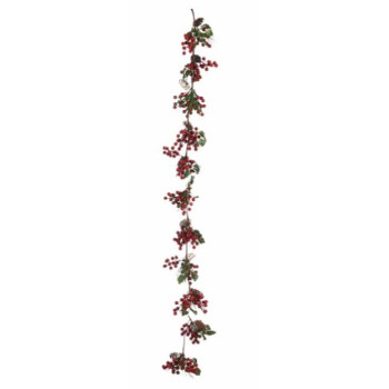 Jõuluvanik Krist+ B9M-1007B Roheline Plastmass Punased marjad 15 x 7,5 x 156 cm Filiaal (6 Ühikut),,,