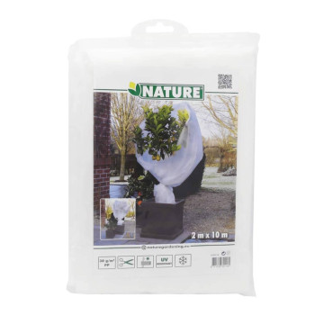 Protective Tarpaulin Nature 6030118 White polypropylene Plastic 2 x 10 m,,,
