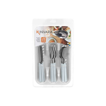 Stalo įrankių rinkinys Kinvara KT166096-1C Balta Sidabras Nerūdijantis plienas Plastmasinis (6 vnt.)