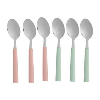 Karošu Komplekts Kinvara CN-KT166096-1S Zaļš Rozā Sudrabains Nerūsējošais tērauds Plastmasa 18,7 cm (12 gb.)