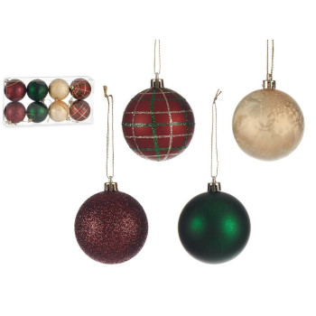 Jõulukuulide komplekt Krist+ 6X12779 Mitmevärviline Plastmass 6 cm (24 Ühikut),,,
