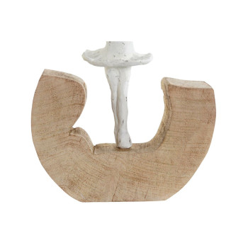 Dekoratīvās figūriņas DKD Home Decor Balts Brūns Baletdejotājs 17 x 6 x 24 cm (2 gb.),,,