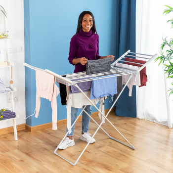 Folding Electric Drying Rack with Wings Drywing InnovaGoods 20 Bars 230 W,,,