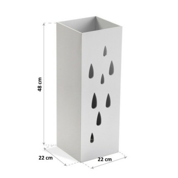 Umbrella stand Drops MDF Wood (22 x 48 x 22 cm),,,White,