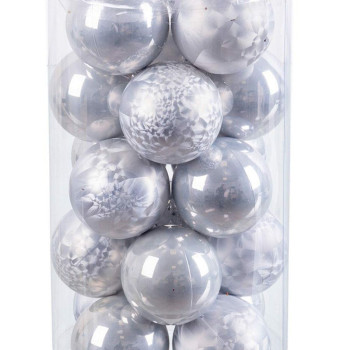 Kuuseehted Hõbedane Plastmass 6 x 6 x 6 cm (20 Ühikut),,,