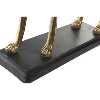 Dekoratīvās figūriņas DKD Home Decor 44,5 x 17 x 65,5 cm Melns Bronza Suns,,,