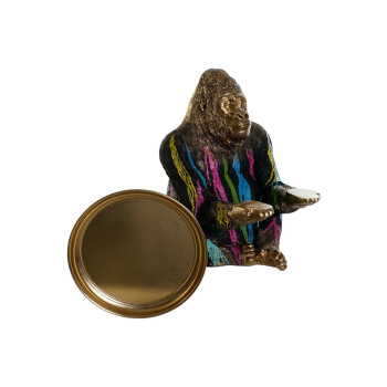 Dekoratīvās figūriņas DKD Home Decor 38 x 46 x 50,5 cm Daudzkrāsains Gorilla,,,
