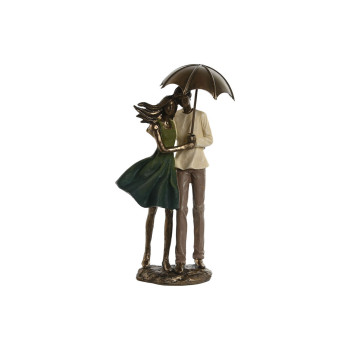 Dekoratīvās figūriņas Home ESPRIT Zaļš Bronza Pāris 12,5 x 8 x 25,5 cm,,,