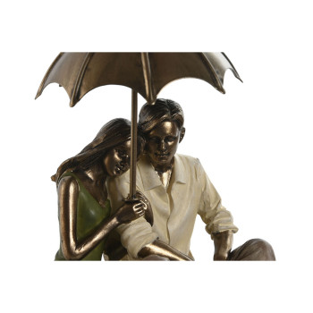 Dekoratīvās figūriņas Home ESPRIT Zaļš Bronza Pāris 15 x 11,5 x 12 cm,,,