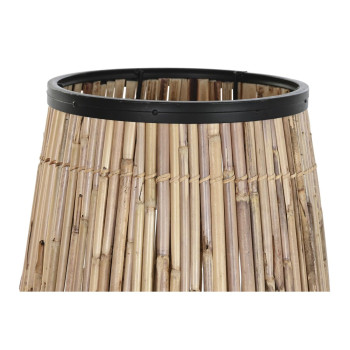 Vaas DKD Home Decor Naturaalne Must Metall Rotang 38 x 38 x 73 cm,,,