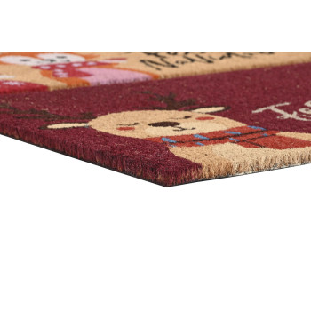 Durų kilimėlis DKD Home Decor Raudona Spalvotas PVC Kokoso pluoštas 60 x 40 x 1,5 cm (2 vnt.),,,