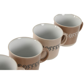 Komplekts ar kafijas tasēm Home ESPRIT Brūns Keramika 180 ml