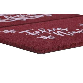 Durų kilimėlis DKD Home Decor Balta Raudona PVC Kokoso pluoštas 60 x 40 x 1,5 cm (2 vnt.),,,