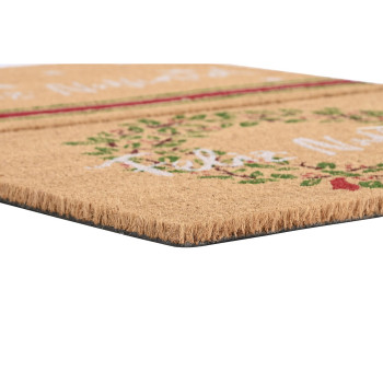 Durų kilimėlis DKD Home Decor Balta Ruda Raudona Žalia PVC Kokoso pluoštas 60 x 40 x 1,5 cm (2 vnt.),,,