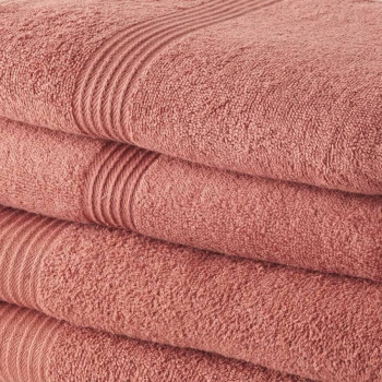 Towels Set TODAY Terracotta 100% cotton (4 Pieces),,,