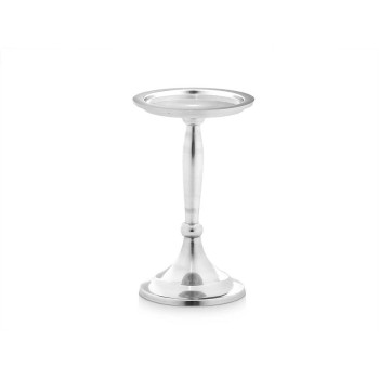 Candle Holder Silver Aluminium 10 x 17 x 8,5 cm (8 Units),,,
