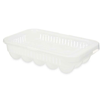 Яичная чашка Kinvara 02 1067 Белый Прозрачный Пластик 17,5 x 7 x 28,5 cm (12 штук)