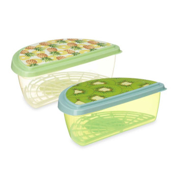 Padažinė Leknes TP581-2 Plastmasinis Ananasas Kivis 23 x 8 x 13 cm Vaisius (24 vnt.)