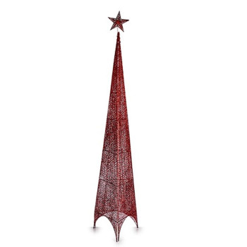 Jõulupuu Krist+ 00155 Punane Metall Plastmass Torn 42 x 218 x 42 cm (3 Ühikut),,,