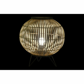 Desk lamp DKD Home Decor Black Metal Brown Bamboo (36 x 36 x 37 cm),,,