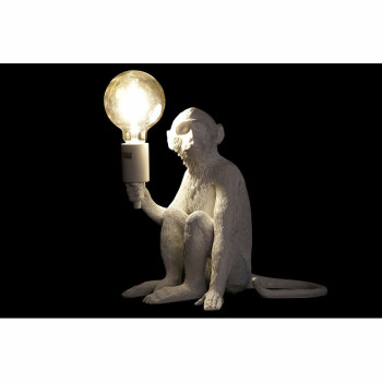 Galda lampa DKD Home Decor 33 x 32 x 31 cm Melns Balts Sveķi 220 V 50 W (2 gb.),,,