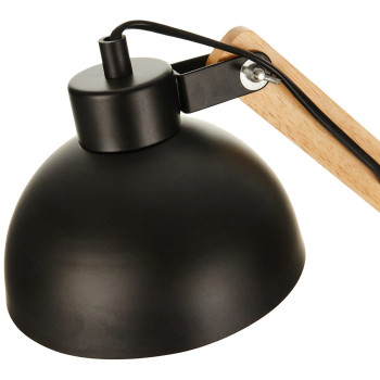 Flekso/Galda lampa EDM 32116 Melns Koks Metāls 60 W E27 d 16 x 52 cm d 16 x 53 cm,,,