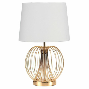 Galda lampa DKD Home Decor 32.5 x 32.5 x 52 cm Metāls Balts 220 V 50 W (2 gb.),,,