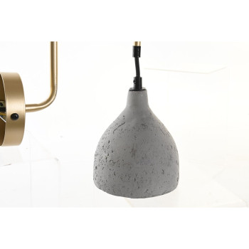 sienas Lampa DKD Home Decor 14 x 27 x 26 cm Metāls Cements Tumši pelēks 220 V 50 W Moderns (2 gb.),,,
