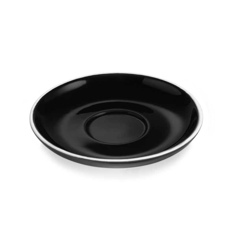 ITALIA  APAKŠCup  15.5CM, black , PORCELĀNS, WAS