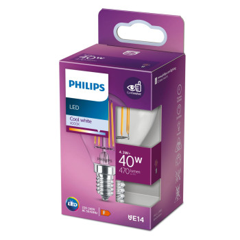 Sfēriskā LED Spuldze Philips Equivalent E14 40 W F (4000 K),,,