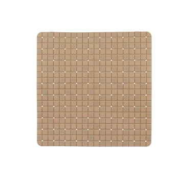 Нескользящий коврик для душа Berilo BM509S - 316 Бежевый PVC 50,3 x 50,3 x 0,7 cm фотографии (6 штук)