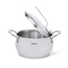 Casserole Vita 18x10.5 cm / 2.5 l with glass lid (stainless steel)