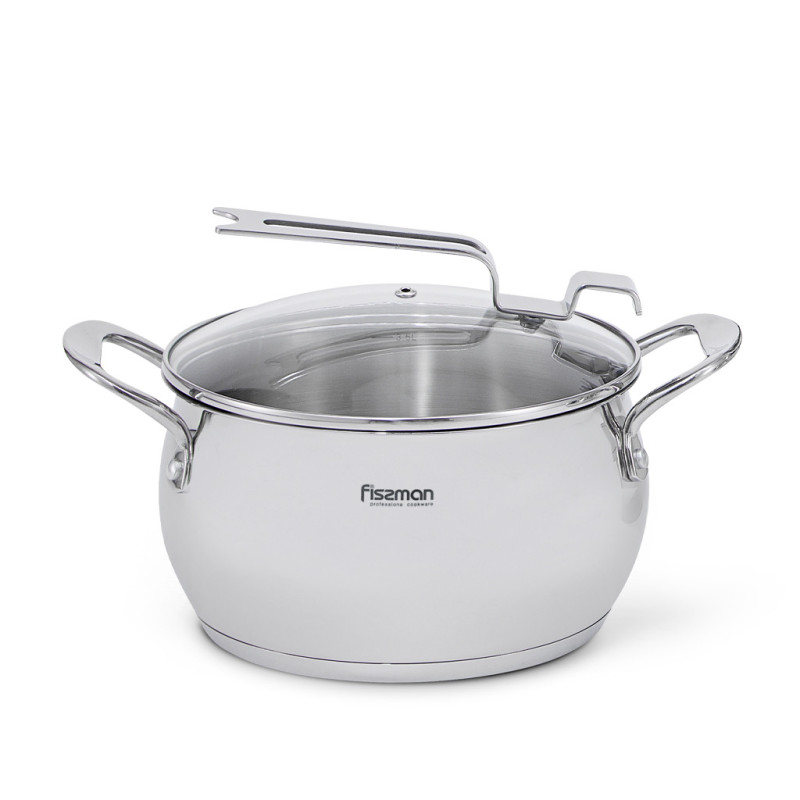 Casserole Vita 3.5 l with glass lid (stainless steel)