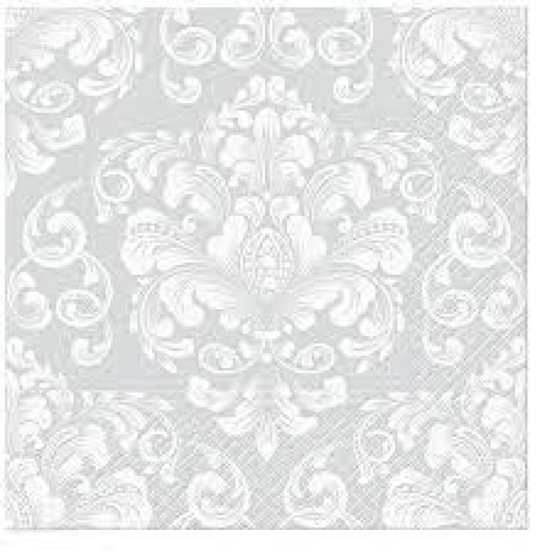 САЛФЕТКИ  33X33CM BEAUTIFUL MOMENTS SILVER, Paw Decor Collection