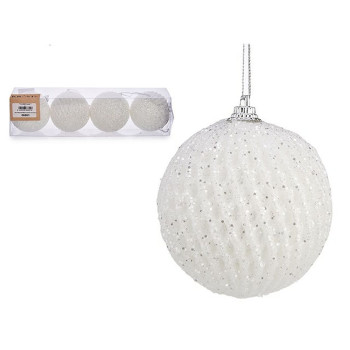 Jõulukuulide komplekt Krist+ 00424 Valge polüstüreen (12 Ühikut),,,