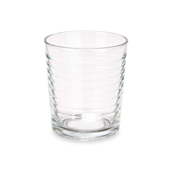 Klaaside komplekt Triibud Läbipaistev Klaas 360 ml (6 Ühikut)
