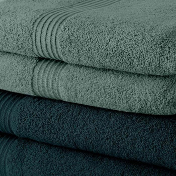 Towels Set TODAY 5 peacock + 5 cecidon 50 x 90 cm (10 Units),,,