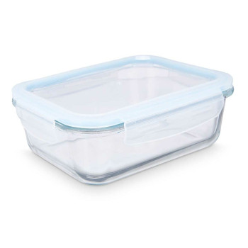 Padažinė Vivalto 90549 Skaidrus Silikoninis Borosilikatinis stiklas 1 L 22 x 7 x 16,5 cm (12 vnt.)