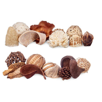 Decorative Potpourri Balta Ruda 19 x 40 x 14 cm (8 vnt.),,,