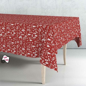 Staltiesės rulonas Exma Aliejus Raudona Kalėdos 140 cm x 25 m,,,