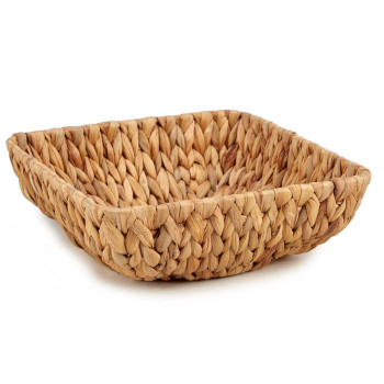 Centerpiece Gift Decor SF18039 Brown Metal Water hyacinth 26 x 8 x 26 cm 25,8 x 8 x 25,8 cm (12 Units),,,