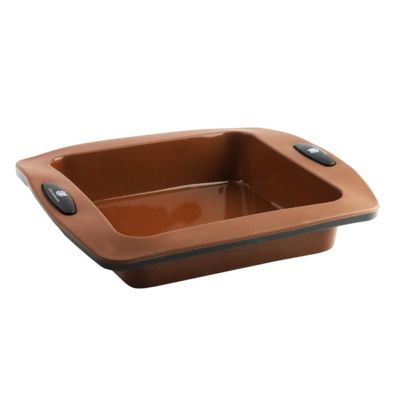 SILIKONA BAKING FORM  26.5X24.3CM, BROWN , KHT43, Prymus-AGD
