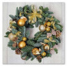 NAPKINS  33X33CM GOLDEN WREATH, Paw Decor Collection