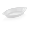 BAKING FORM  25X13X3.5CM, WHITE , PORCELĀNS, WAS