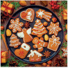 [Z] NAPKINS  33X33CM GINGERBREAD ICING DECORATED, Paw Decor Collection